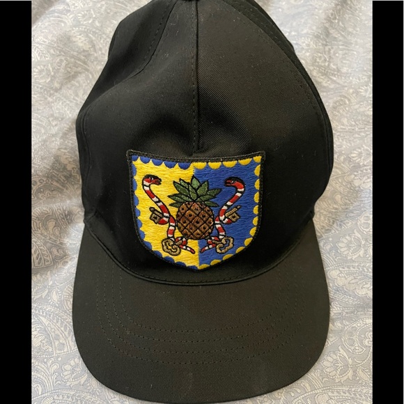 Gucci Black Crest Baseball Cap Size M - Picture 7 of 10